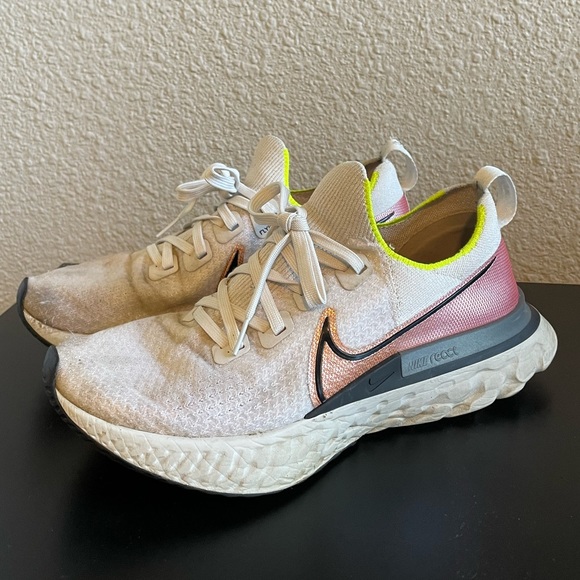 Nike React Infinity Run FK Platinum Running Shoes - Picture 1 of 9